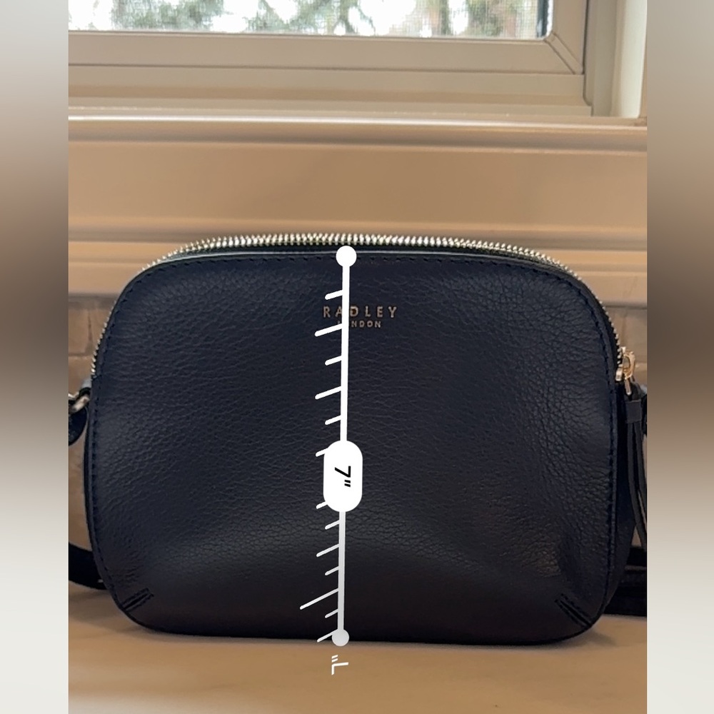 Radley Dukes Place Zip Top Cross Body Bag, Navy - Picture 8 of 10